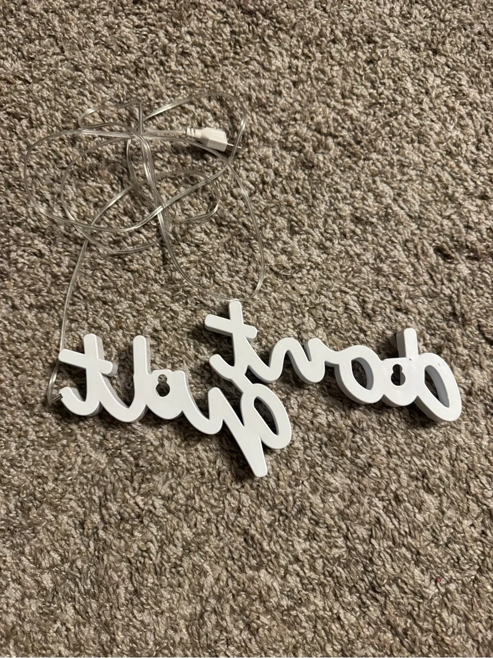 Amazon Neon Green LED Script Wall Sign 